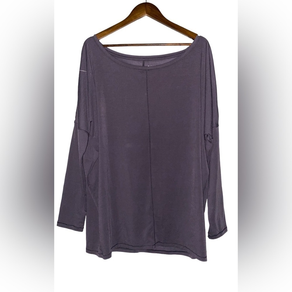 Athleta Essence Boat Neck Top Yoga Relax Fit Athleisure Workout Women XLT